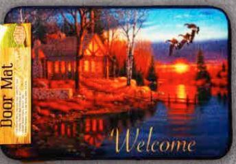 Door Mat Welcome Cabin Scene Lidl Dollys