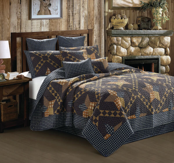 PADUCAH STAR BROWN QUILT SET Lidl Dollys