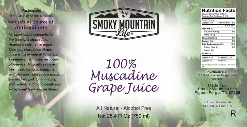 RED MUSCADINE JUICE 25.4OZ