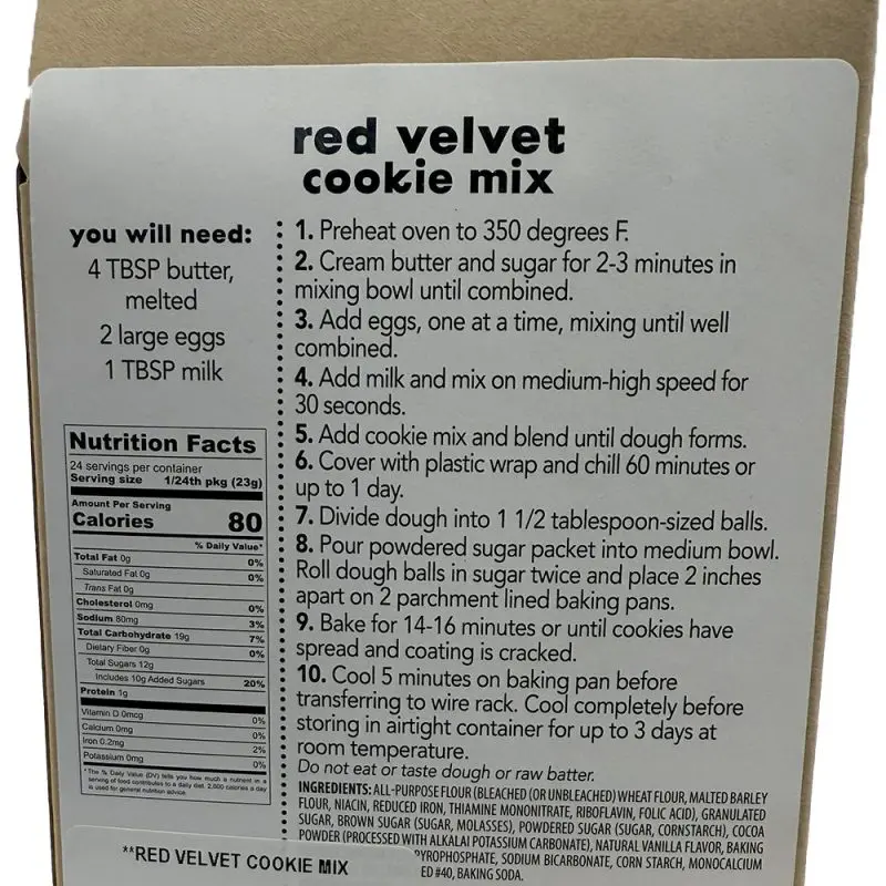 クッキーページ RED VELVET COOKIE MIX - Lidl Dollys