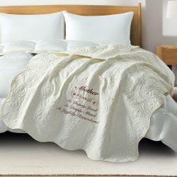 MOTHER EMBROIDERY THROW
