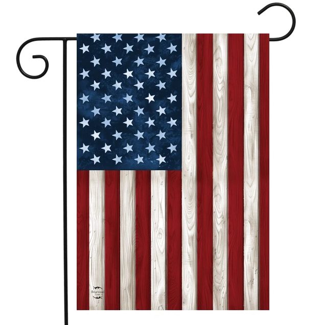 FLAG WOODEN AMERICAN